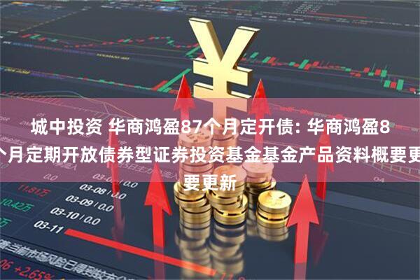 城中投资 华商鸿盈87个月定开债: 华商鸿盈87个月定期开放债券型证券投资基金基金产品资料概要更新