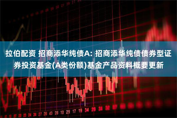 拉伯配资 招商添华纯债A: 招商添华纯债债券型证券投资基金(A类份额)基金产品资料概要更新