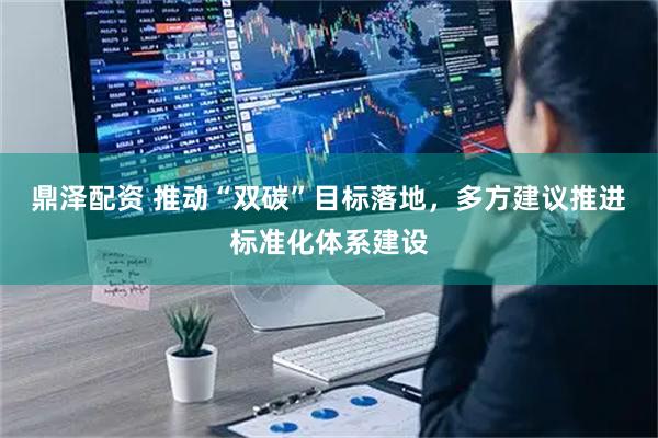 鼎泽配资 推动“双碳”目标落地,多方建议推进标准化体系建设