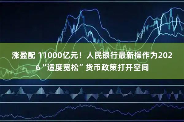 涨盈配 11000亿元！人民银行最新操作为2026“适度宽松”货币政策打开空间