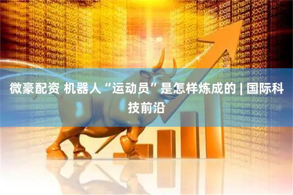 微豪配资 机器人“运动员”是怎样炼成的 | 国际科技前沿